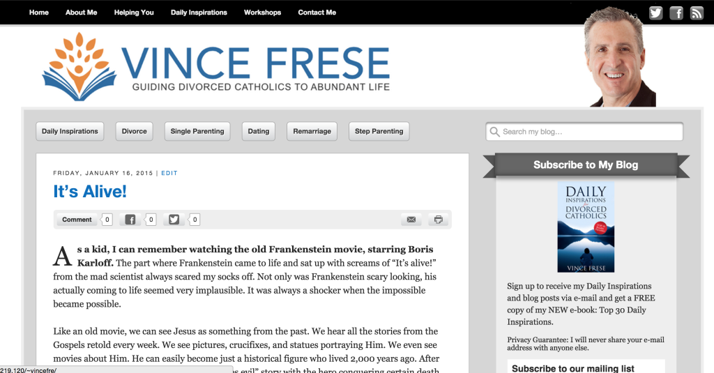 Blog Screen Shot